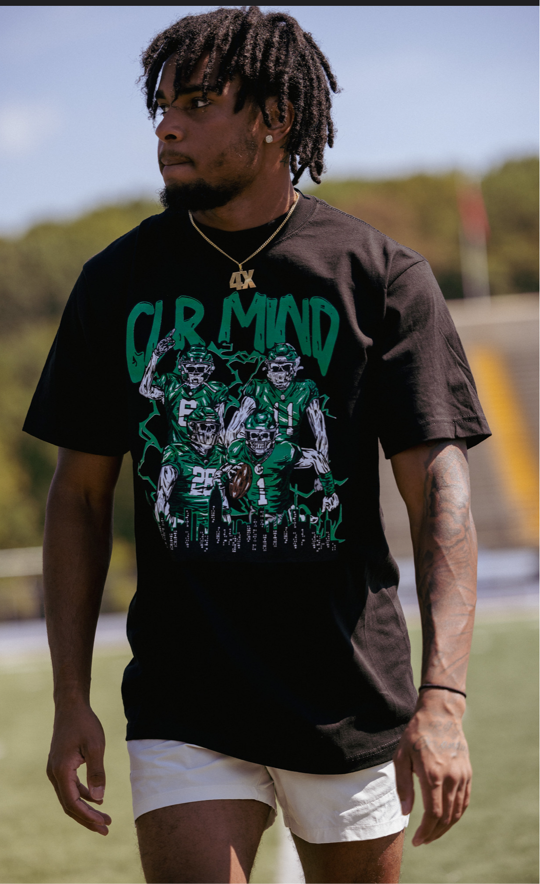 CLR MiND Eagles Black Tee